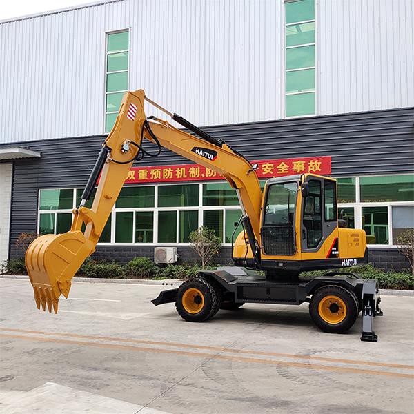 8ton wheel excavator 4
